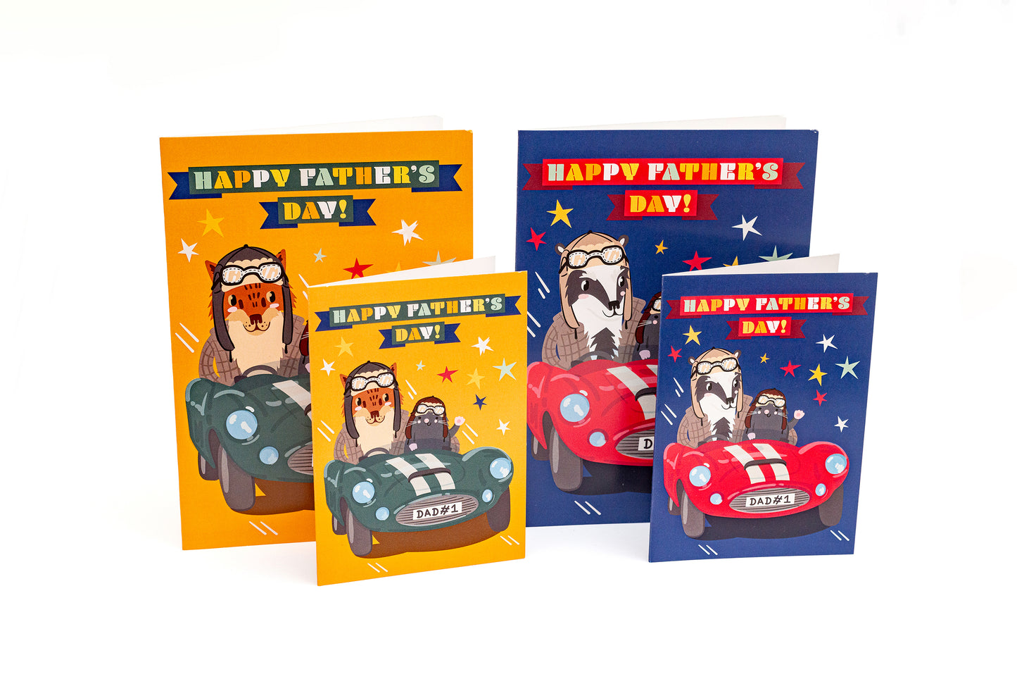 Vintage Racers Father's Day Cards