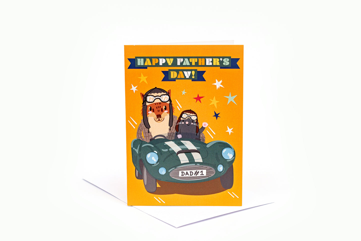 Vintage Racers Father's Day Cards